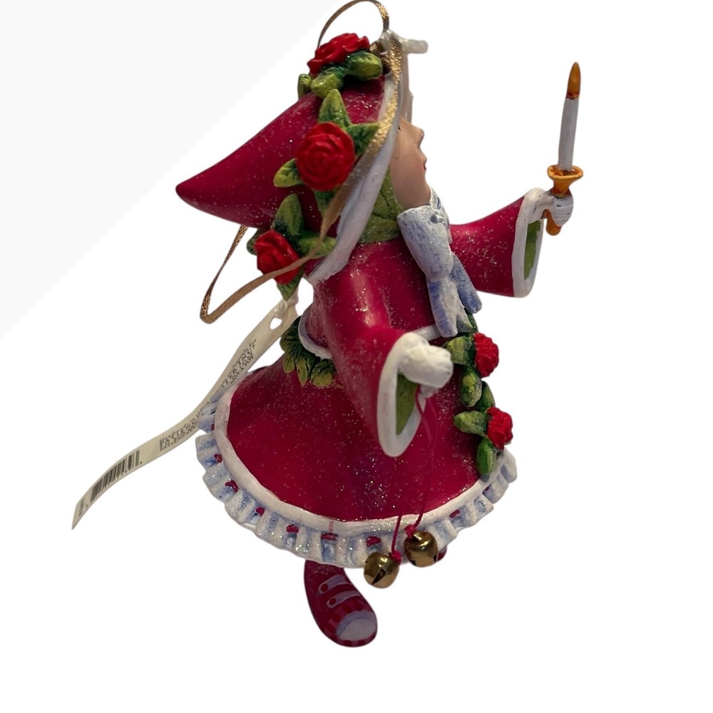 New Mackenzie Childs Patience Brewster Dash Away Donna's Elf Ornament Handmade - Picture 5 of 11